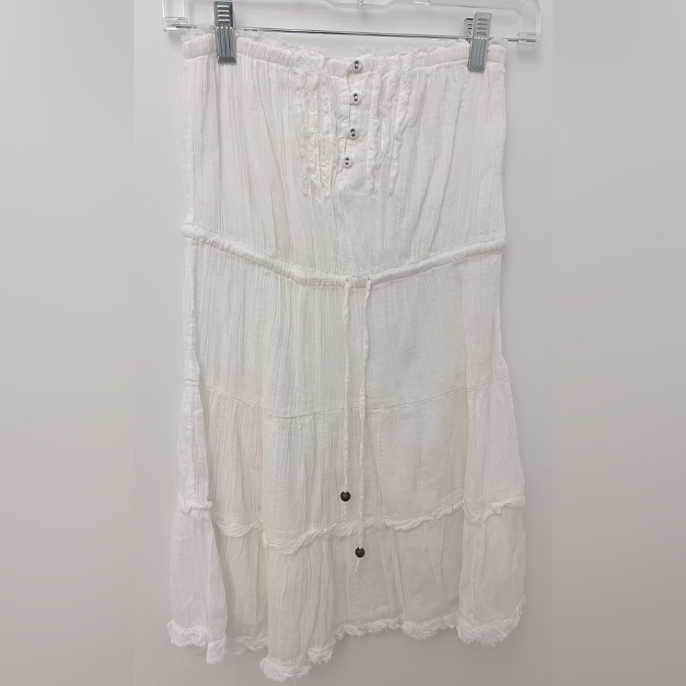 Aerie white Strapless Sundress Size Small NWT